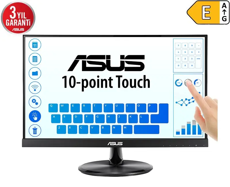 Asus 21.5'' 5ms Hdmi Vga Dokunmatik MM IPS (VT229H)