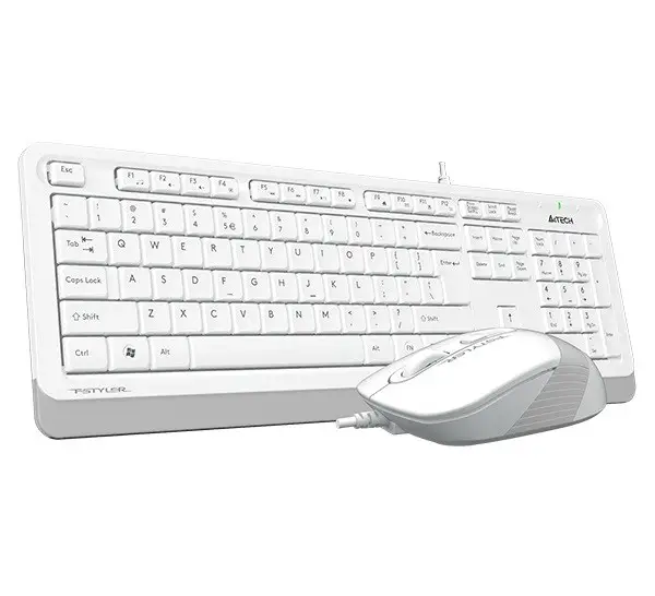 A4-Tech Kablolu Set Beyaz (F1010-B)