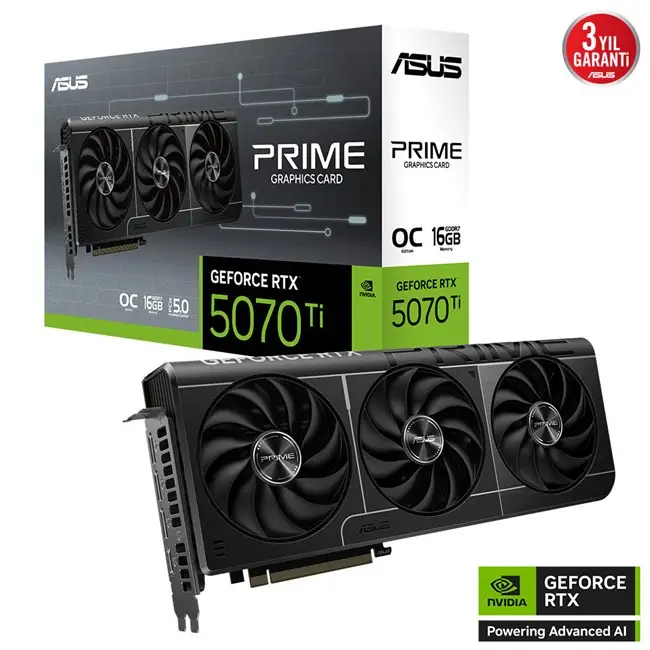 Asus GeForce RTX 5070TI 16G Prime OC GD7 256B