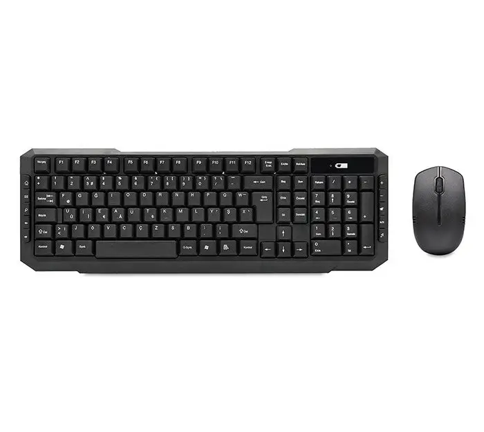Everest KM-510 Siyah Kablosuz Q Klavye Set