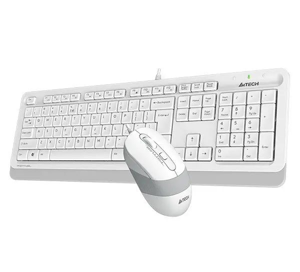 A4-Tech Kablolu Set Beyaz (F1010-B)