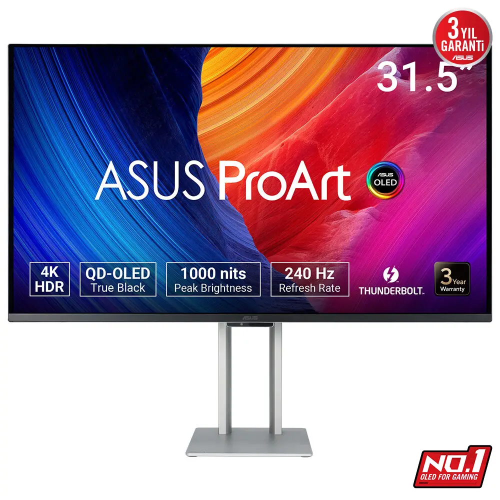 Asus 31.5" ProArt PA32UCDM OLED MM Monitör 0.1ms