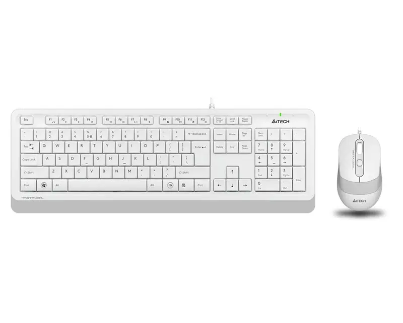 A4-Tech Kablolu Set Beyaz (F1010-B)