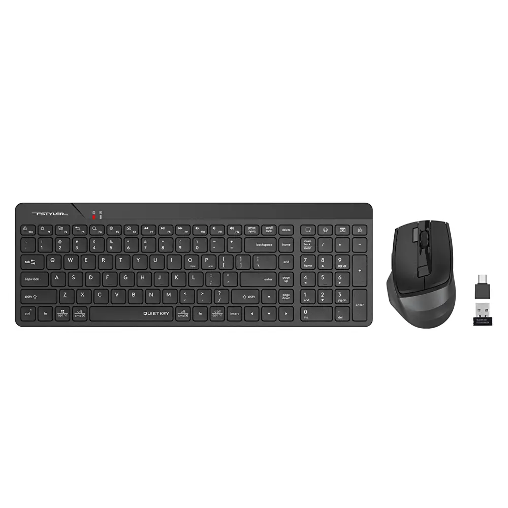 A4 Tech FG2400 Kablosuz Silent Klavye Mouse Set Siyah