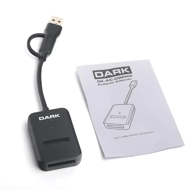 Dark DK-AC-DSEM3 Type-C/USB M2SATA Disk Kutusu