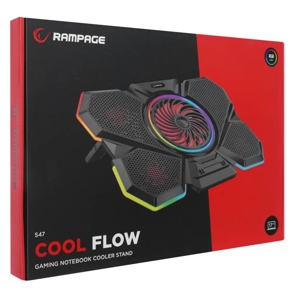 Rampage S47 COOLFLOW Yükseklik Ayarlı Notebook Soğutucu Stand