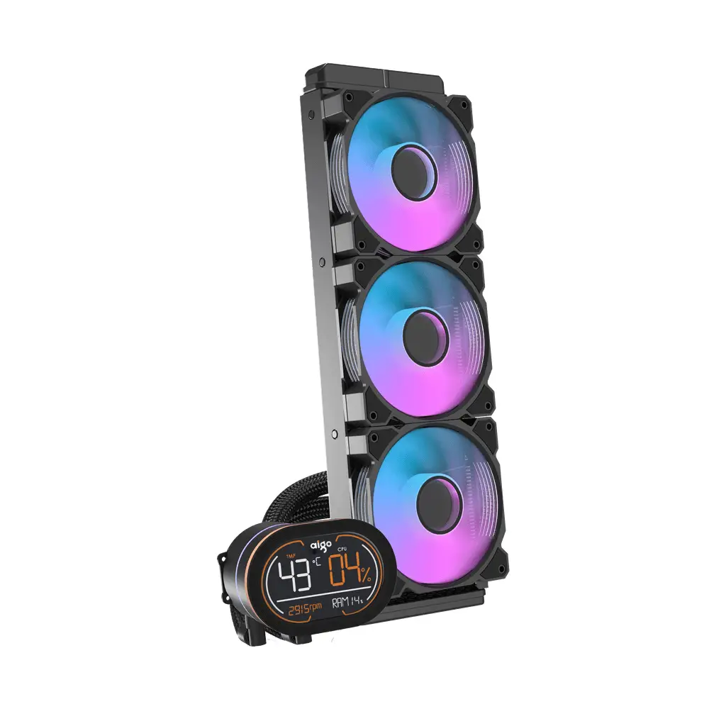 AIGO DH360D ARGB LCD 360mm Siyah Sıvı Soğutma 1851/AM5