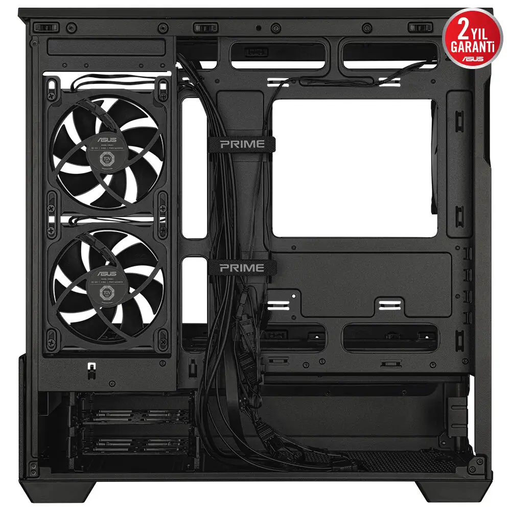Asus PRIME AP202 Siyah Temperli Cam mATX Mini Tower Fanlı ARGB Kasa