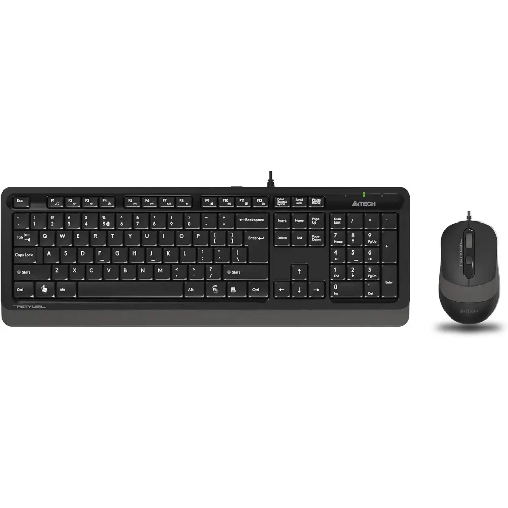 A4 Tech F1010 MM Klavye Mouse Set Gri USB