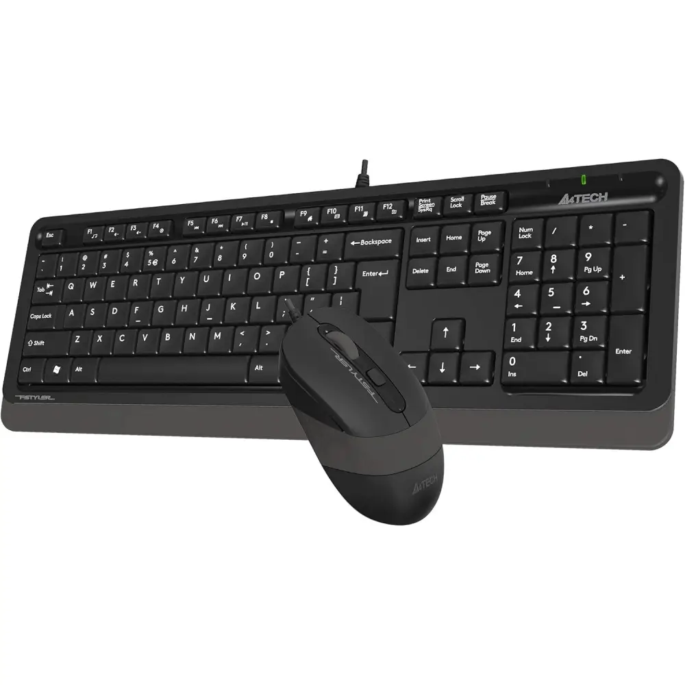 A4 Tech F1010 MM Klavye Mouse Set Gri USB