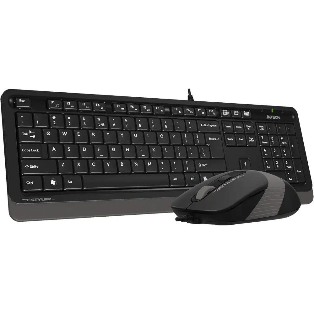 A4 Tech F1010 MM Klavye Mouse Set Gri USB