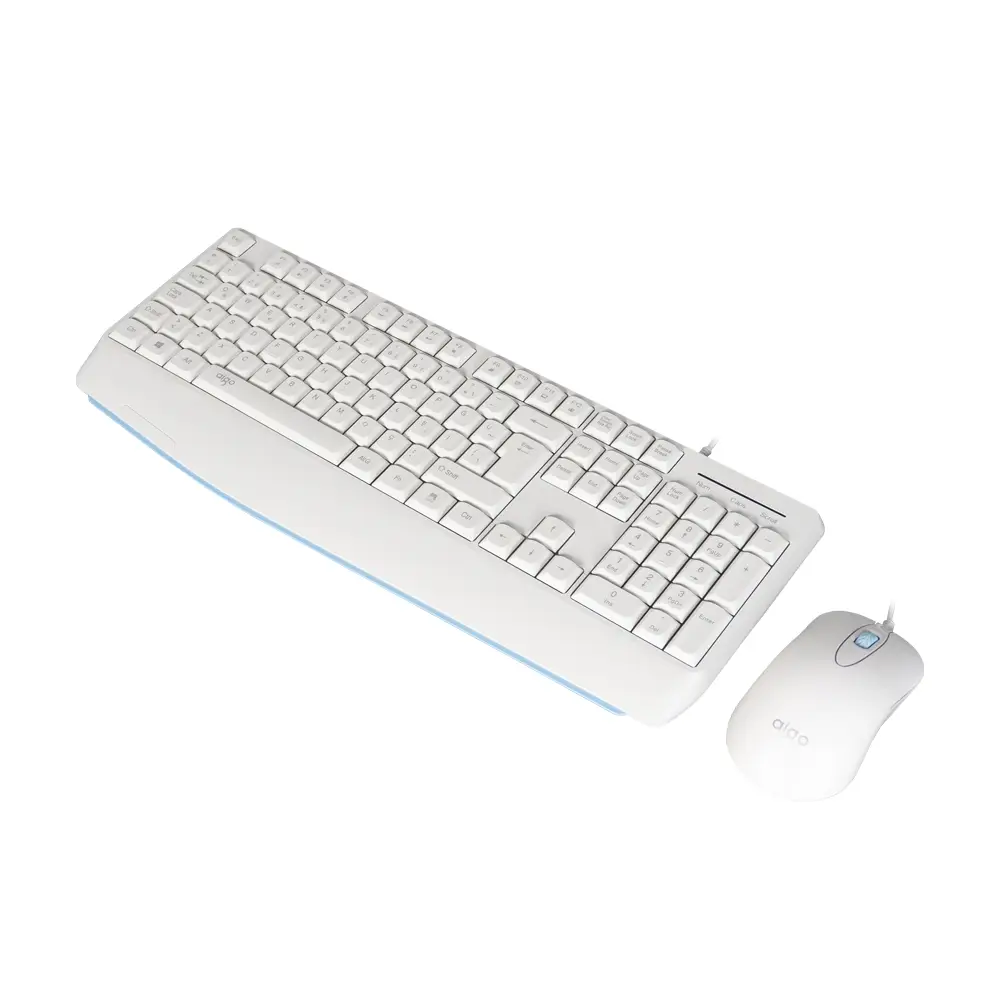 AIGO AK310 Pro Beyaz Kablolu Q Klavye + Mouse Set