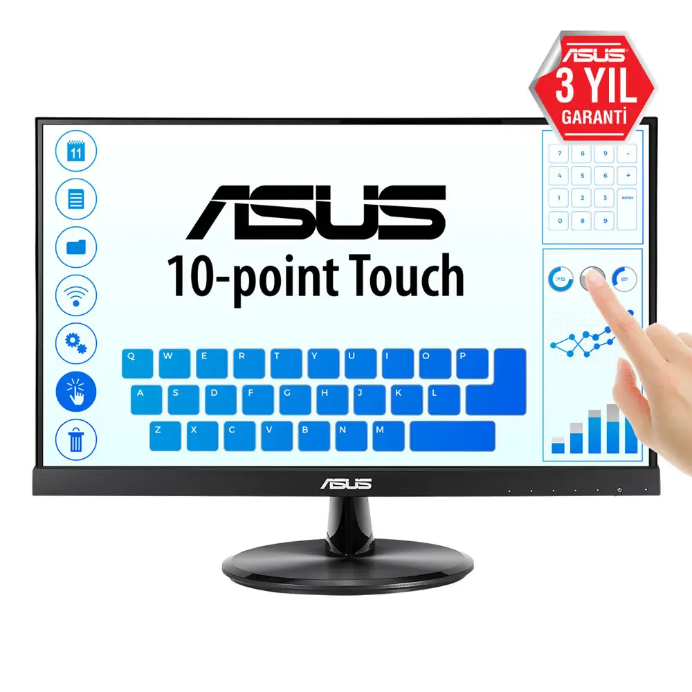 Asus 21.5" VT229H IPS MM Dokunmatik Monitör 5ms