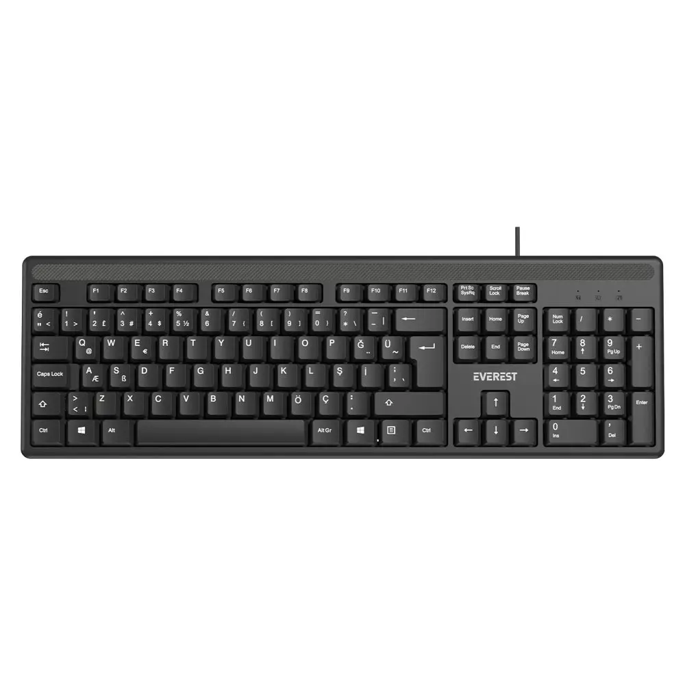 Everest KB-1002 Kablolu USB Standart Q Klavye