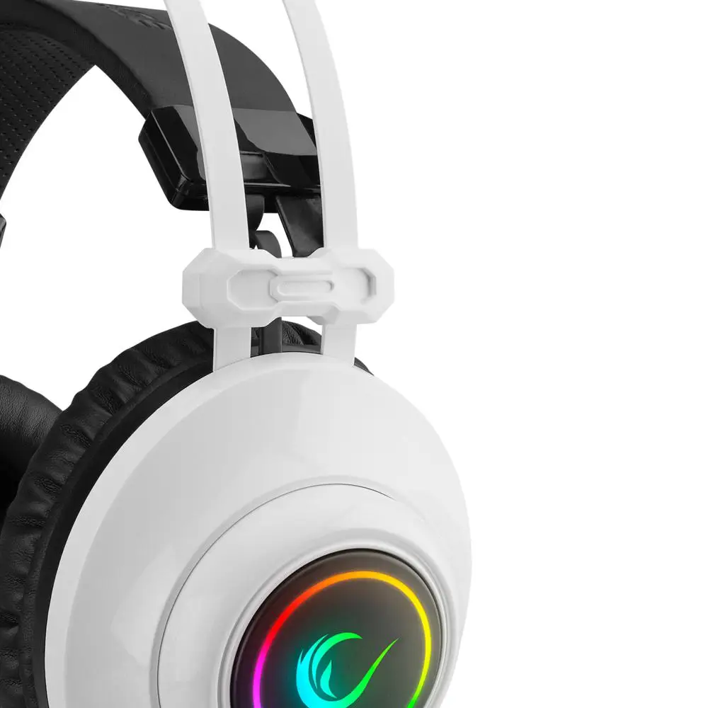 Rampage RM-K1 PULSAR Beyaz Usb 7.1 Surround+Titreşim RGB Işık Efektli Gaming Kulaklık