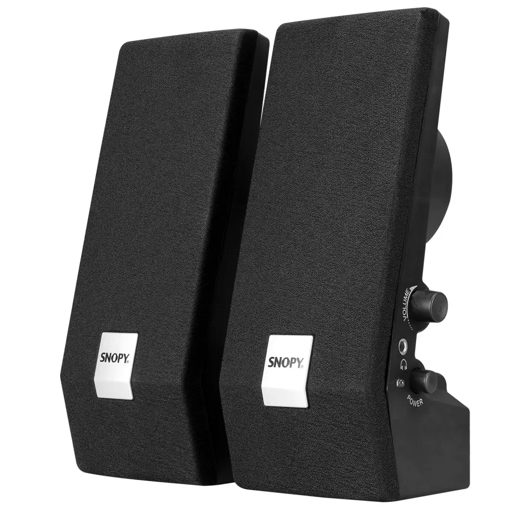 Snopy SN-611 2.0 AC 220V Siyah Speaker Hoparlör (3w Rms)