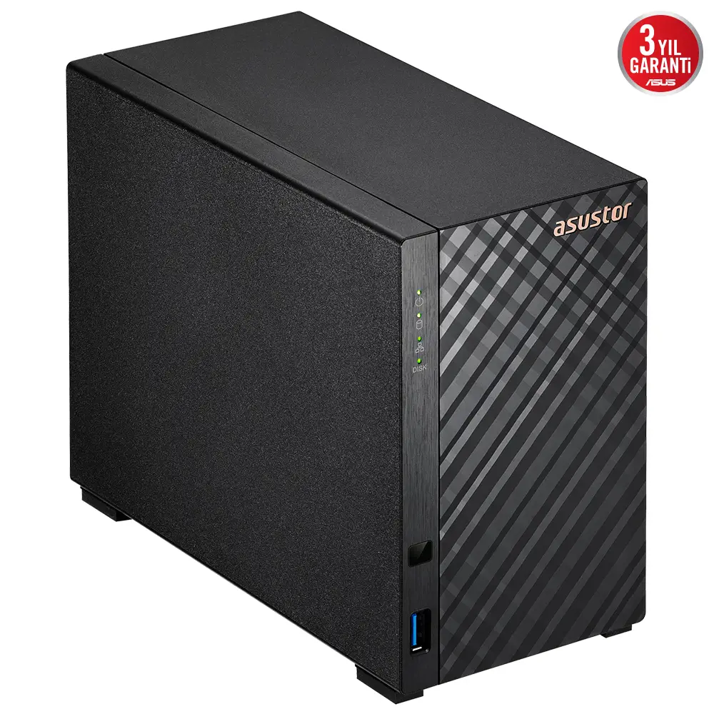 Asustor AS1102TL 2 Disk Yuvalı (2x22TB) Nas Cihazı