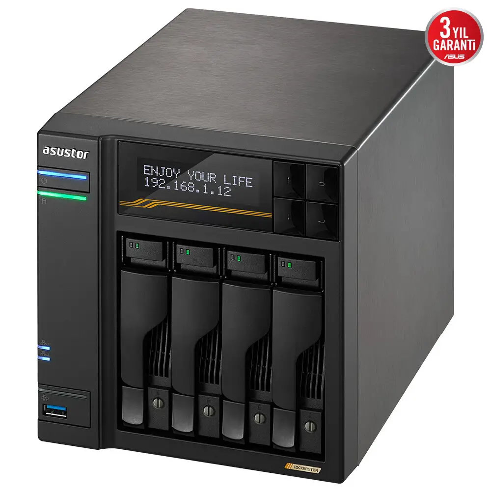 Asustor AS6804T 4 Disk Yuvalı (4X24TB) NAS Cihazı