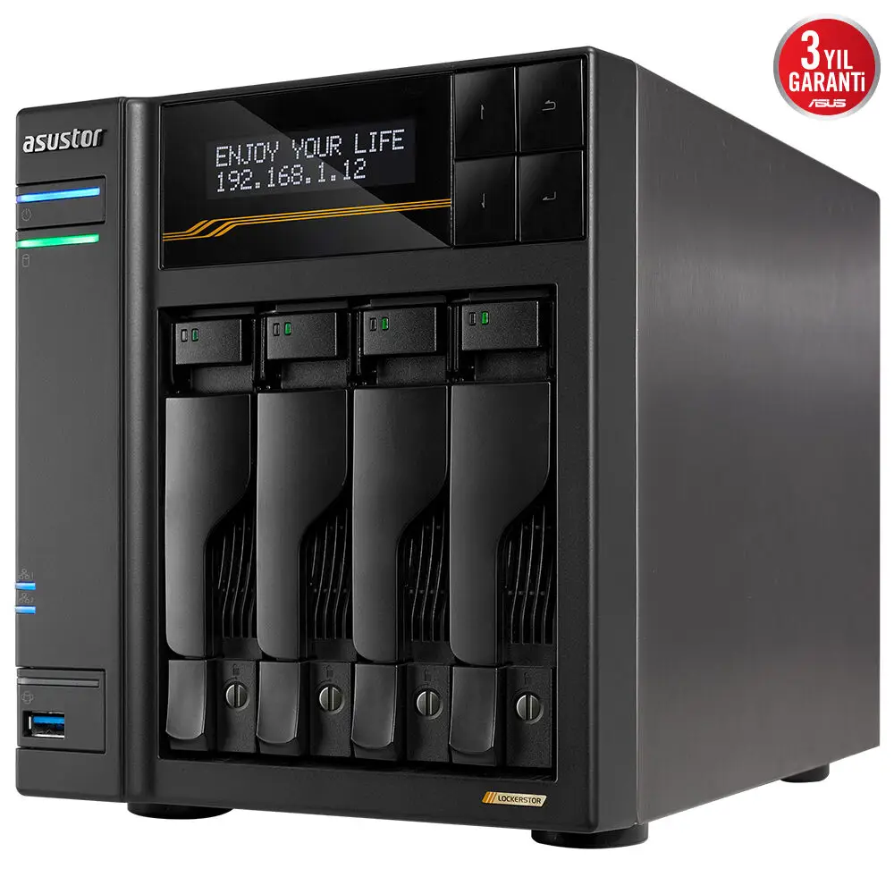 Asustor AS6804T 4 Disk Yuvalı (4X24TB) NAS Cihazı