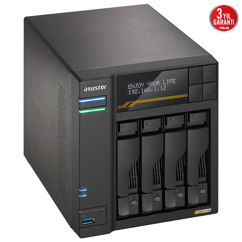 Asustor AS6804T 4 Disk Yuvalı (4X24TB) NAS Cihazı