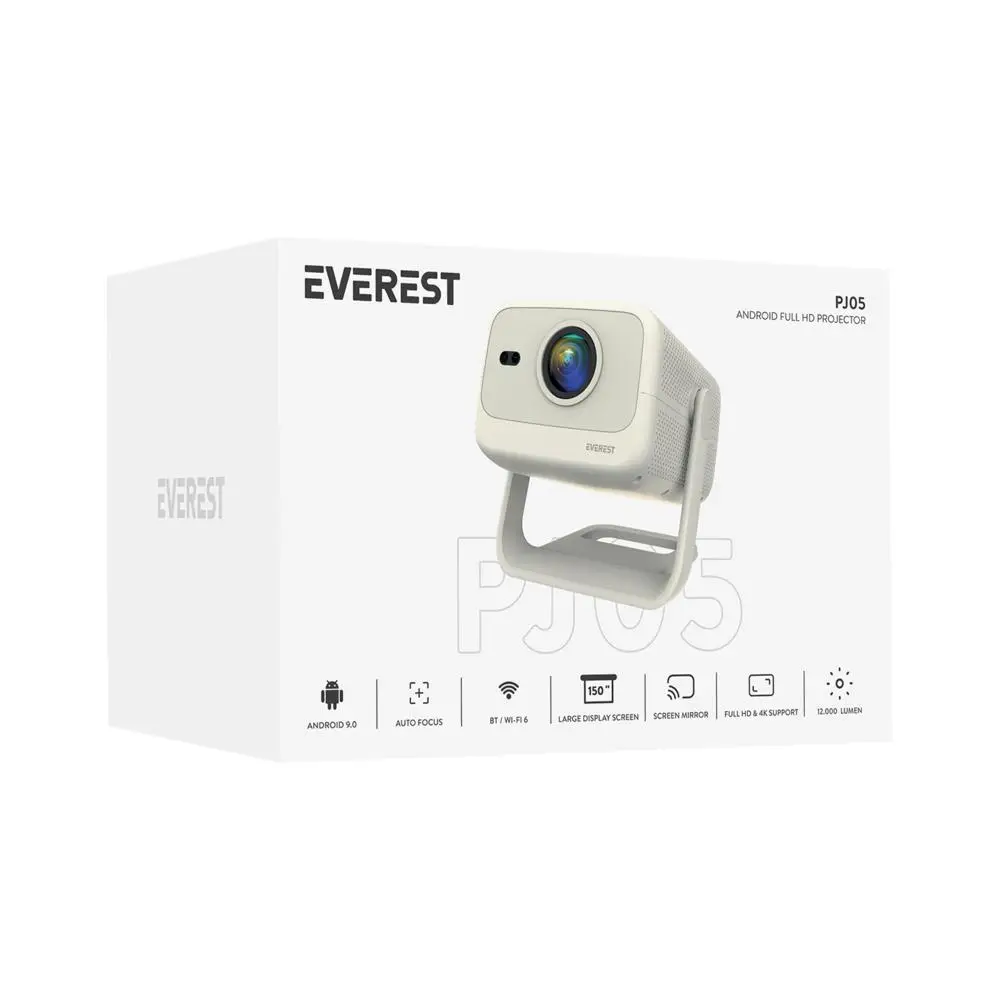 Everest PJ05 Adonis Krem/ Beyaz Otomatik Odaklama Full HD Projeksiyon Cihazı