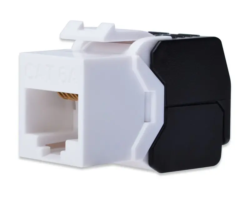 Digitus CAT6A Keystone Jack Zırhsız (Siyah Beyaz)