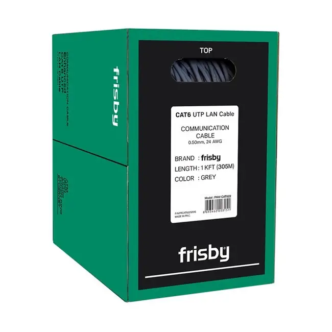 Frisby Cat6 Gri CCA Data Kablo (305m) (FNW-CAT622)