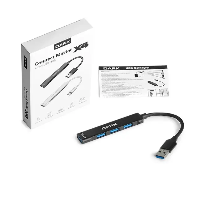 Dark (DK-AC-USB310) 4 Port USB Çoklayıcı