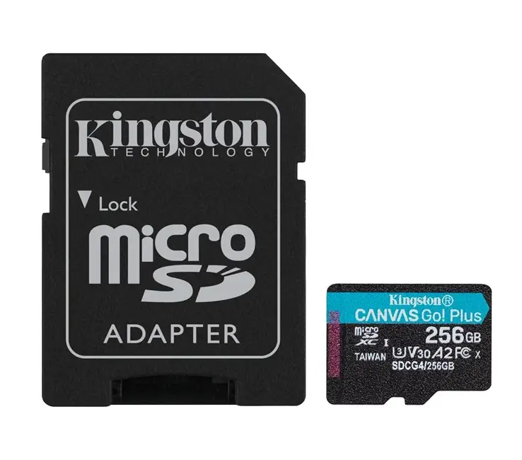 Kingston 256GB mSDXC CanvasGo+ 200MB SDCG4/256GB