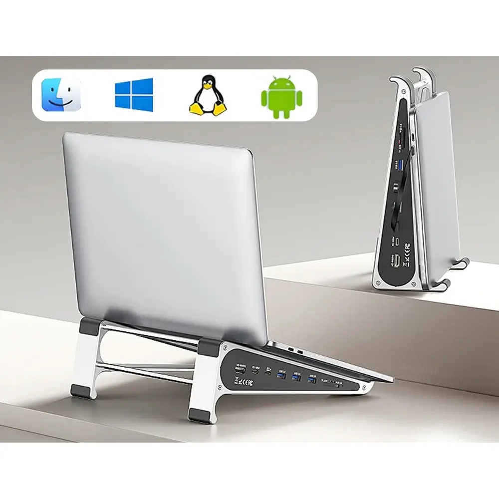 Codegen 7 in 1 Type-C Hub Notebook Macbook Standı Usb-C Docking Station