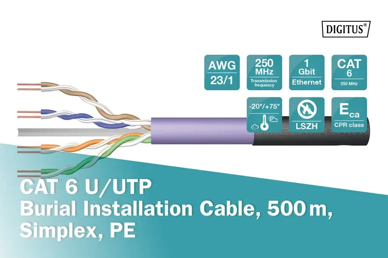Digitus Cat6 U-UTP Data Kablosu Outdoor (500m)